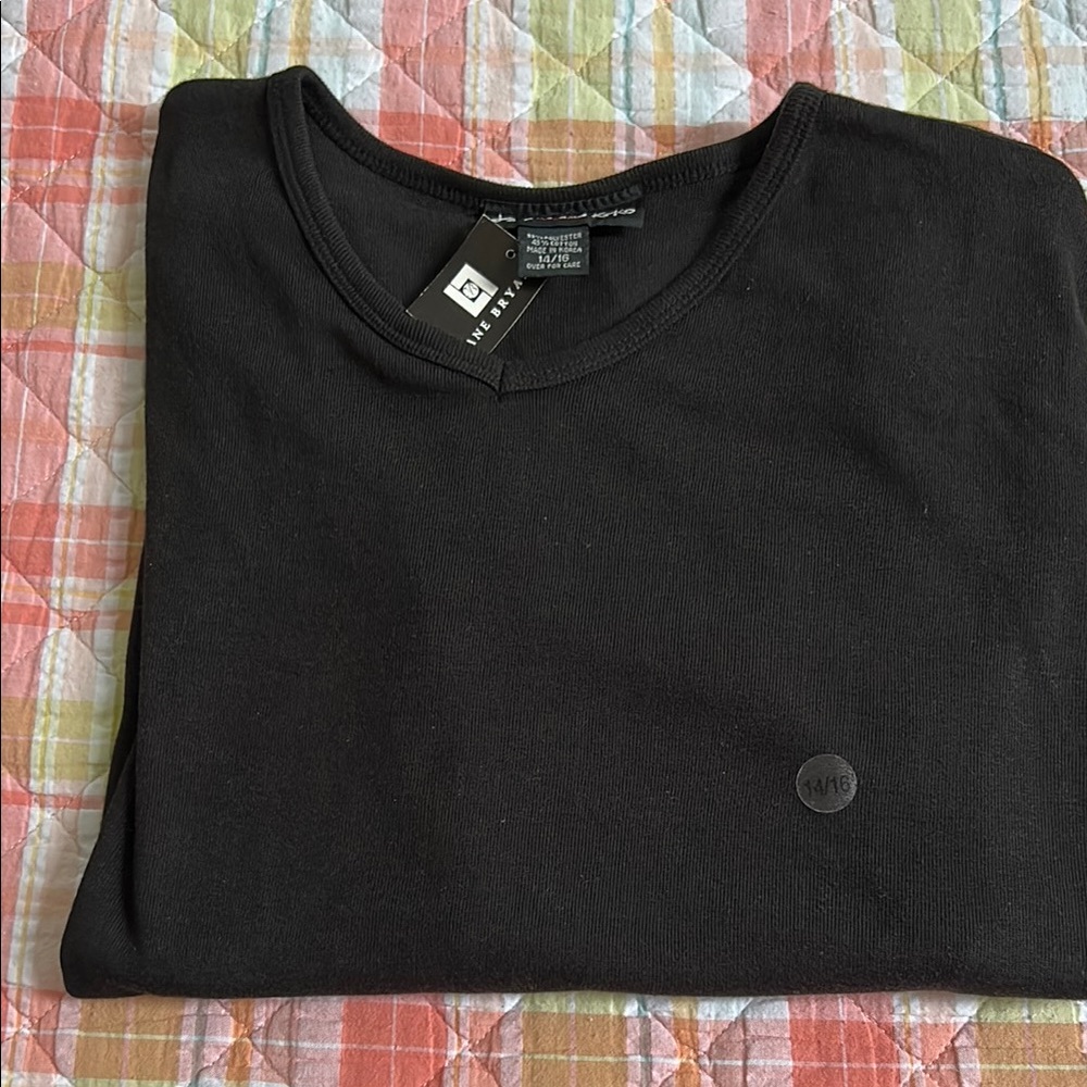 Jacque and KoKo Black Crewneck Sweater Minimalist Design